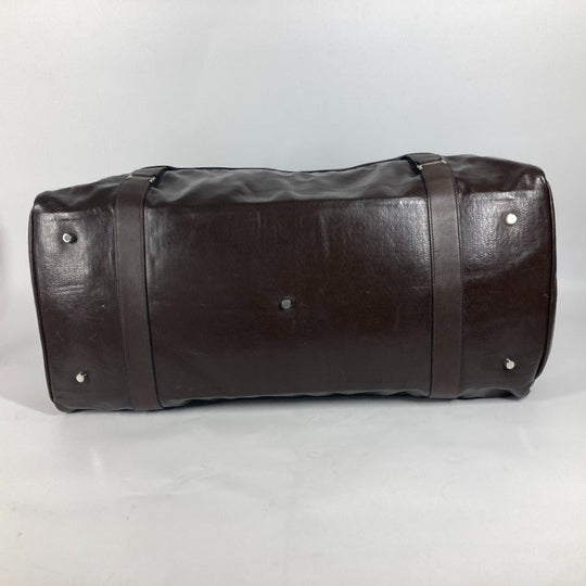 HERMES Boston Duffel bag Coated canvas Brown Bag Shoulder Bag Arion 60 mens Used Authentic