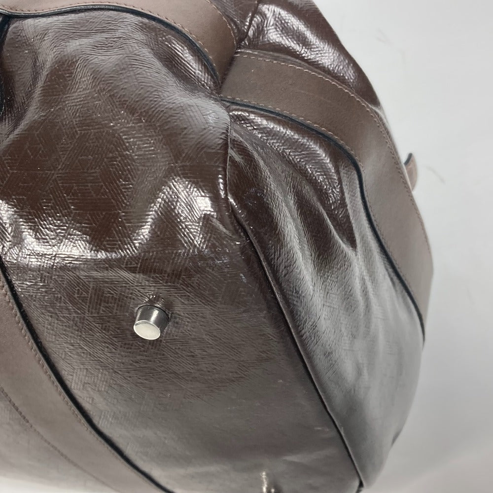 HERMES Boston Duffel bag Coated canvas Brown Bag Shoulder Bag Arion 60 mens Used Authentic