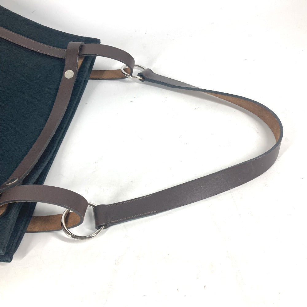 HERMES Tote Bag canvas black Cabaricol unisex(Unisex) Used Authentic