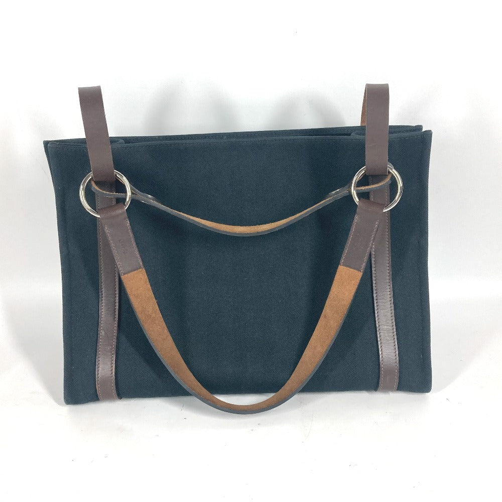 HERMES Tote Bag canvas black Cabaricol unisex(Unisex) Used Authentic