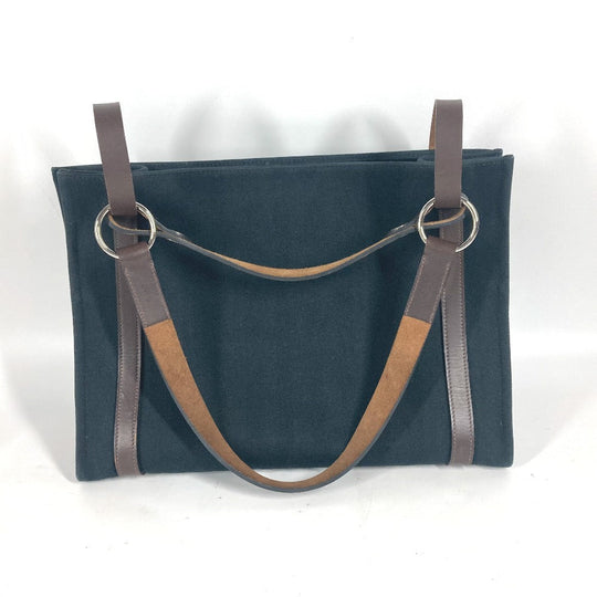 HERMES Tote Bag canvas black Cabaricol unisex(Unisex) Used Authentic