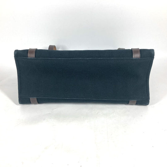 HERMES Tote Bag canvas black Cabaricol unisex(Unisex) Used Authentic