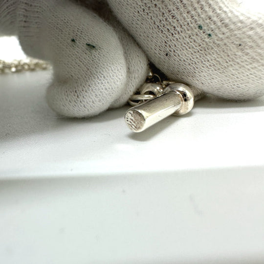 HERMES Necklace SV925 Silver Ungenerous Women Used Authentic