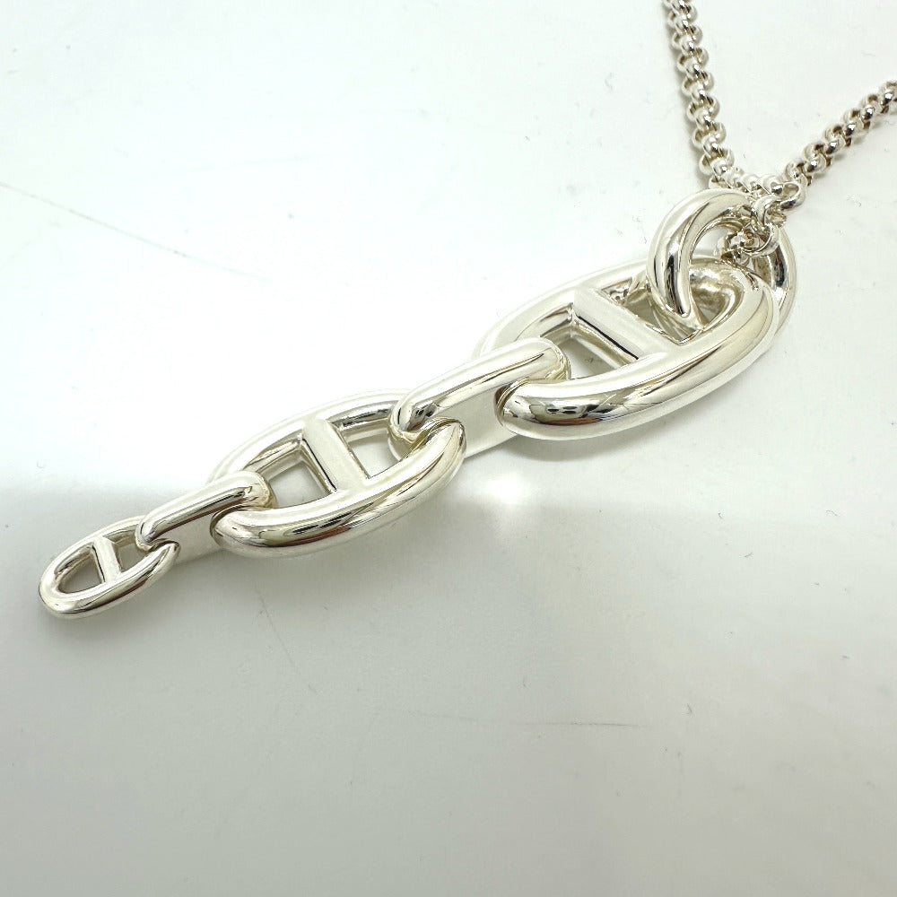 HERMES Necklace SV925 Silver Ungenerous Women Used Authentic