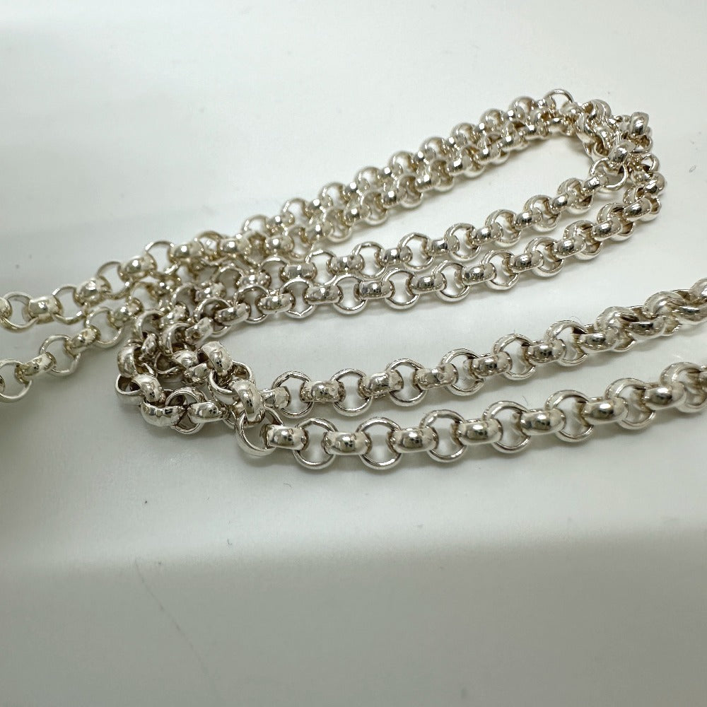 HERMES Necklace SV925 Silver Ungenerous Women Used Authentic