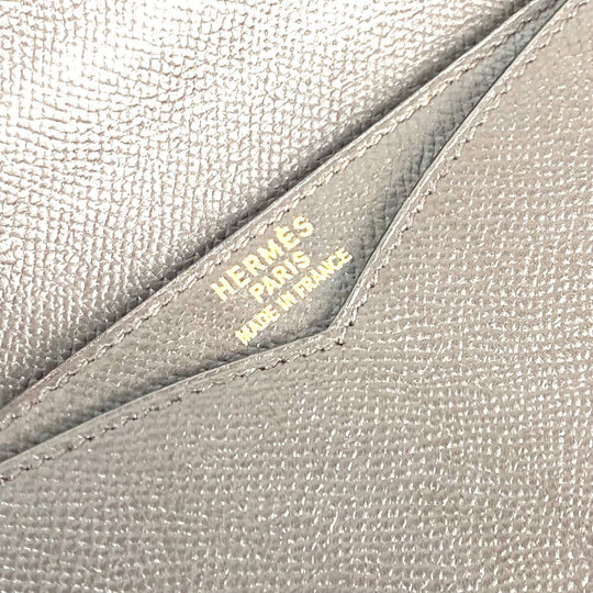 HERMES Business bag leather Brown Briefcase Terrill mens Used Authentic