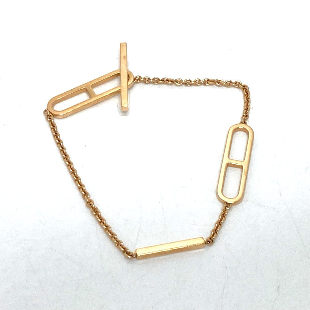 HERMES bracelet 18K Pink Gold gold K18PG Ever Chaine Women Used Authentic