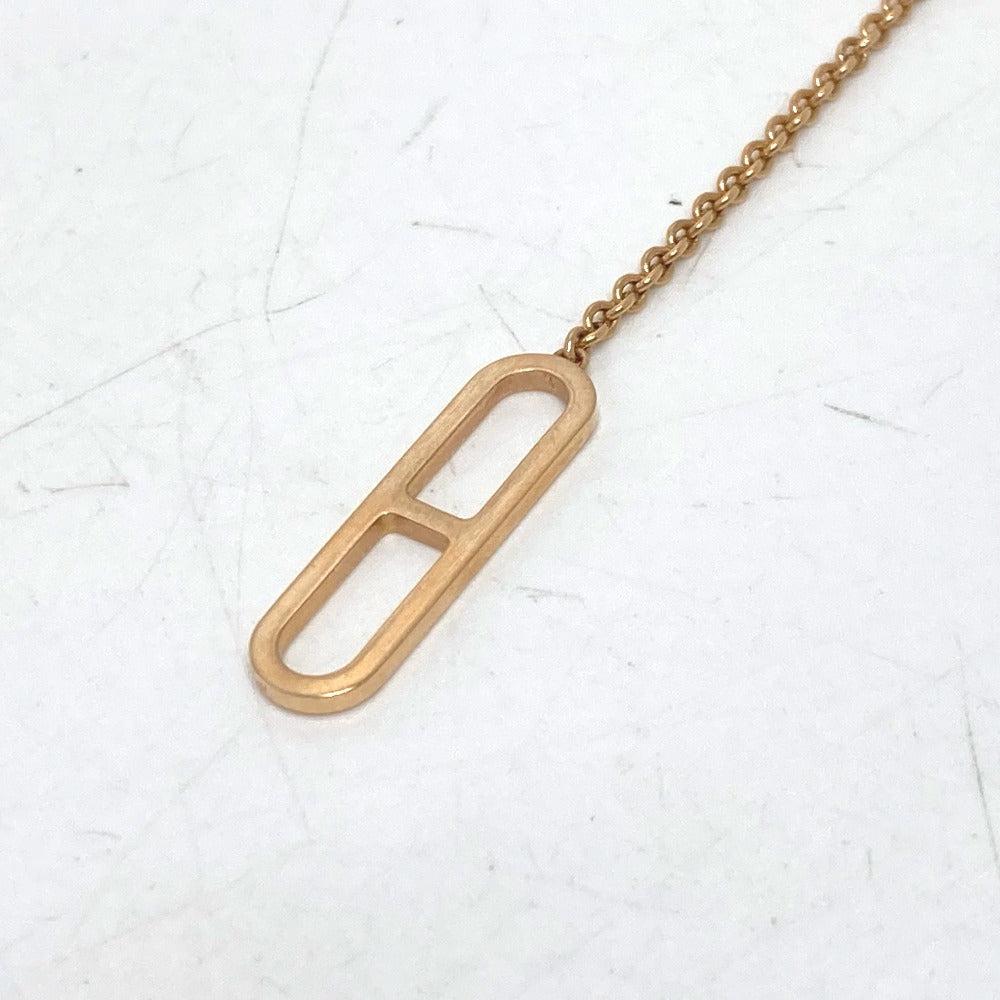 HERMES bracelet 18K Pink Gold gold K18PG Ever Chaine Women Used Authentic