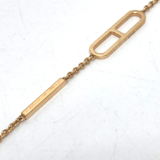 HERMES bracelet 18K Pink Gold gold K18PG Ever Chaine Women Used Authentic