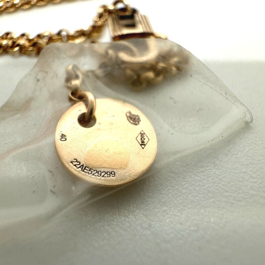 HERMES Necklace H223205B 0040 18K Pink Gold gold Hermes Crew de H PM Women Used Authentic