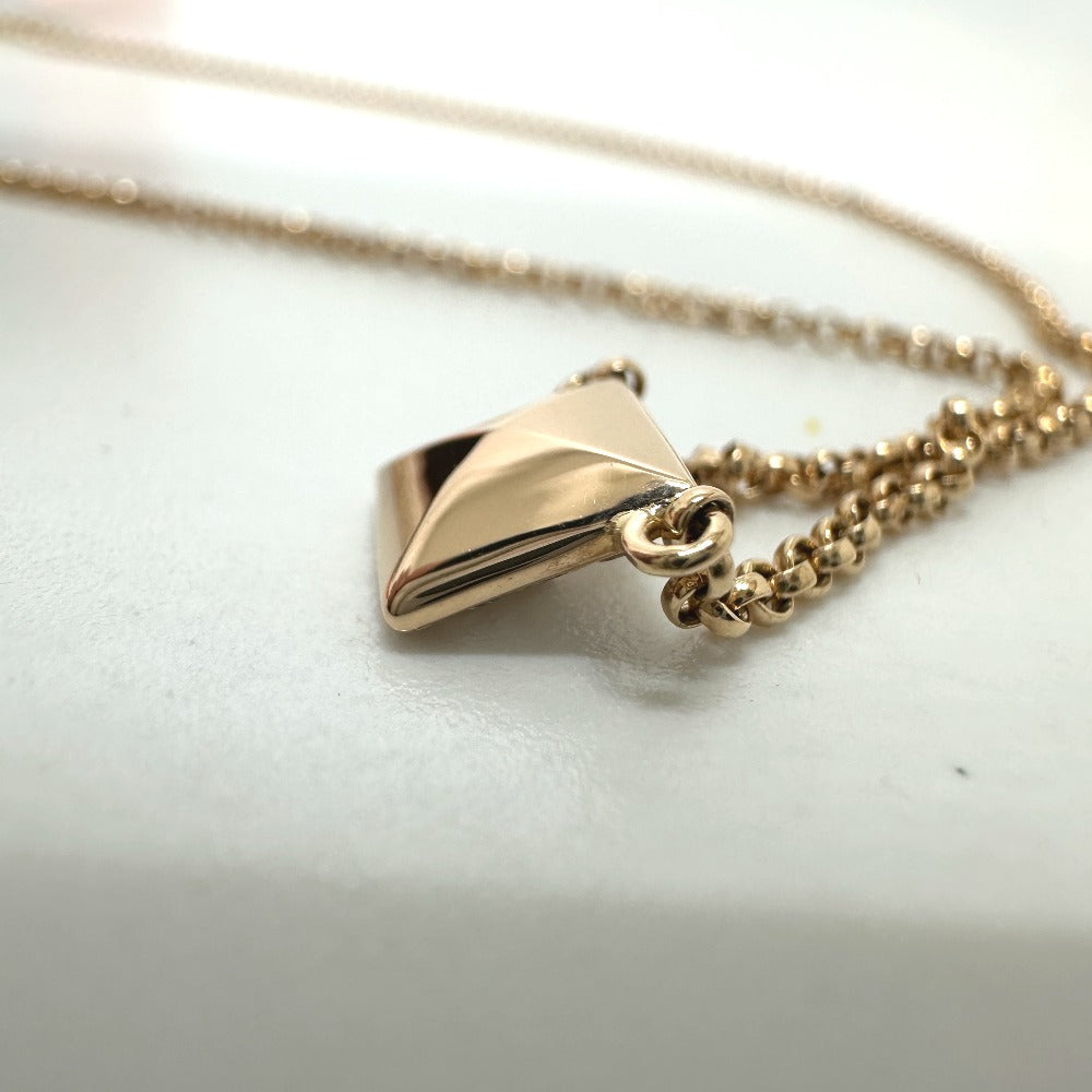 HERMES Necklace H223205B 0040 18K Pink Gold gold Hermes Crew de H PM Women Used Authentic