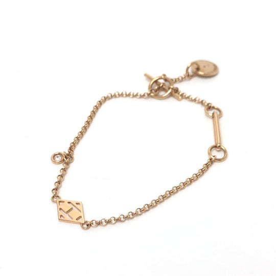 HERMES bracelet 18K Pink Gold gold Bracelet Gunbird Clou de Sel Women Used Authentic