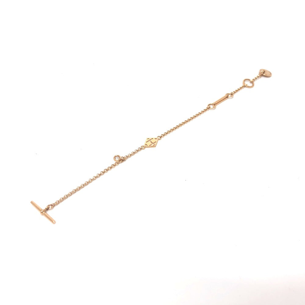 HERMES bracelet 18K Pink Gold gold Bracelet Gunbird Clou de Sel Women Used Authentic
