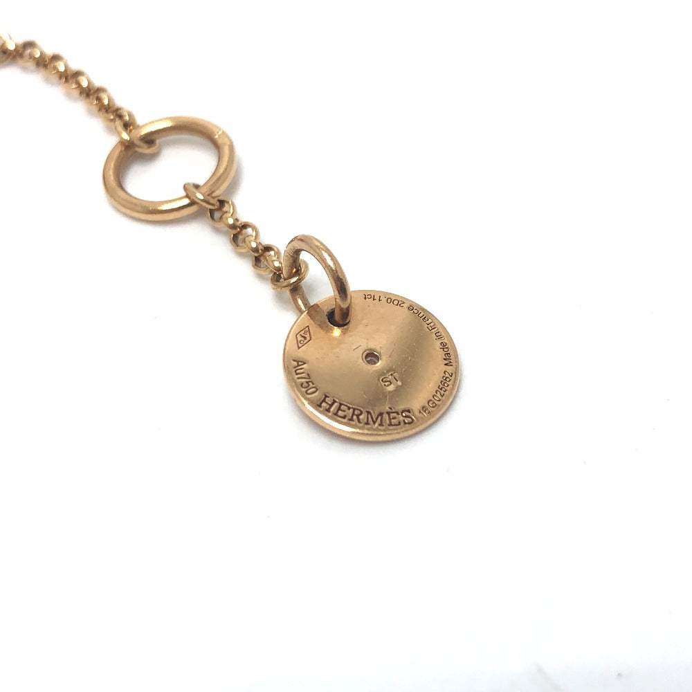 HERMES bracelet 18K Pink Gold gold Bracelet Gunbird Clou de Sel Women Used Authentic