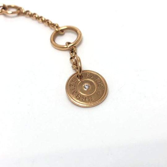 HERMES bracelet 18K Pink Gold gold Bracelet Gunbird Clou de Sel Women Used Authentic