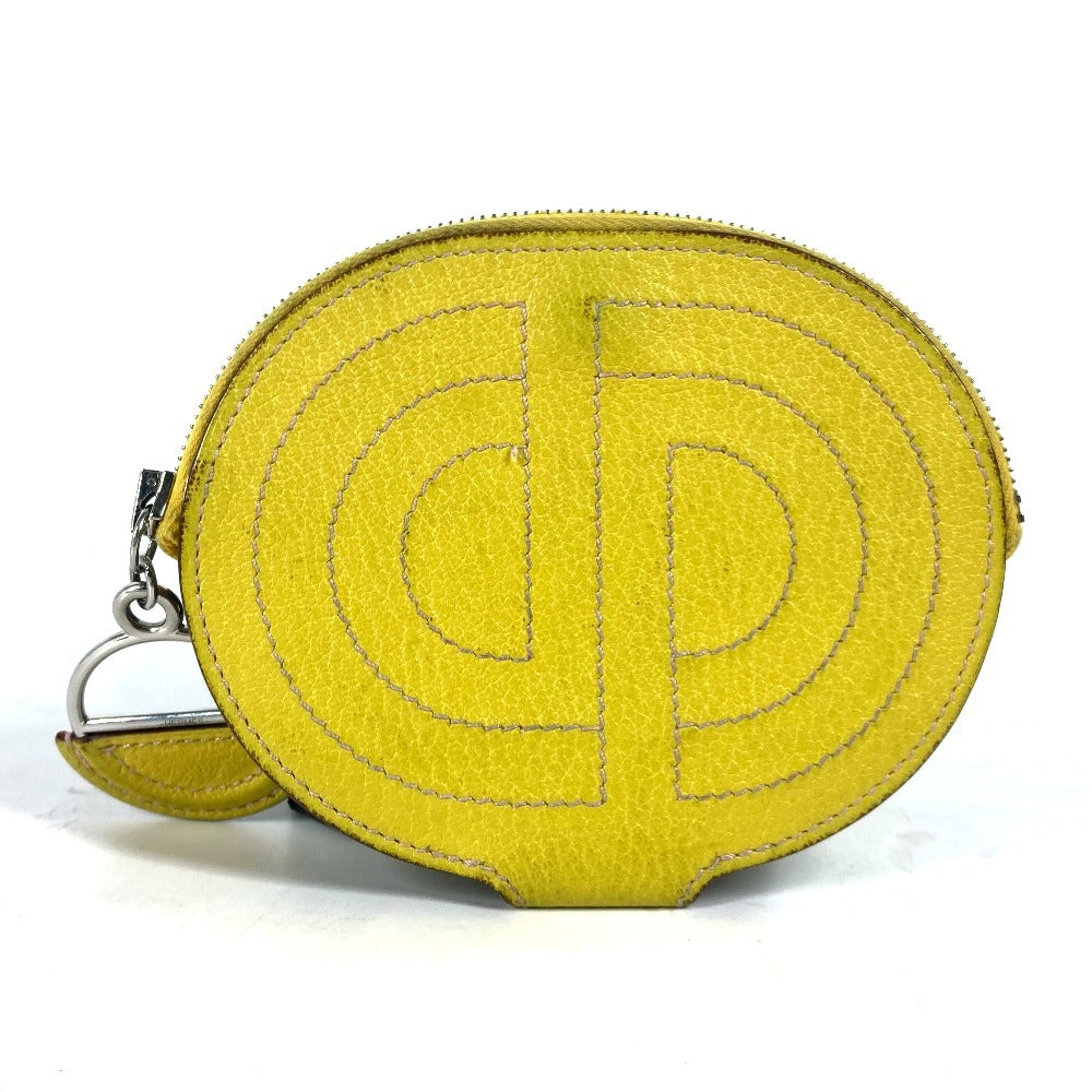 HERMES Coin case Shave yellow In the loop Women Used Authentic
