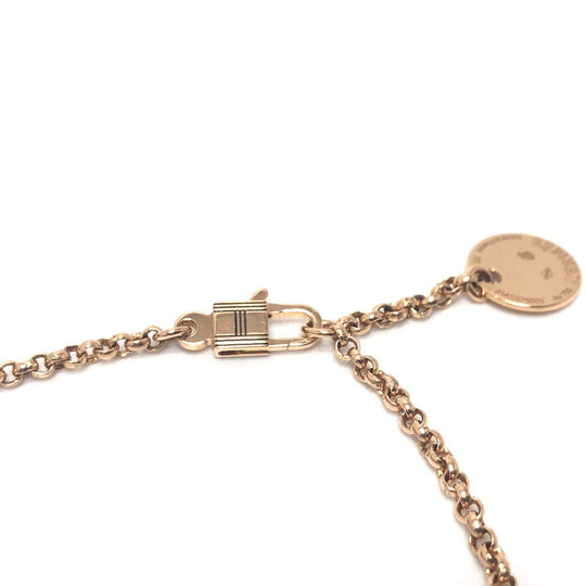 HERMES bracelet 18K Pink Gold gold K18PG Kelly Clochette Women Used Authentic