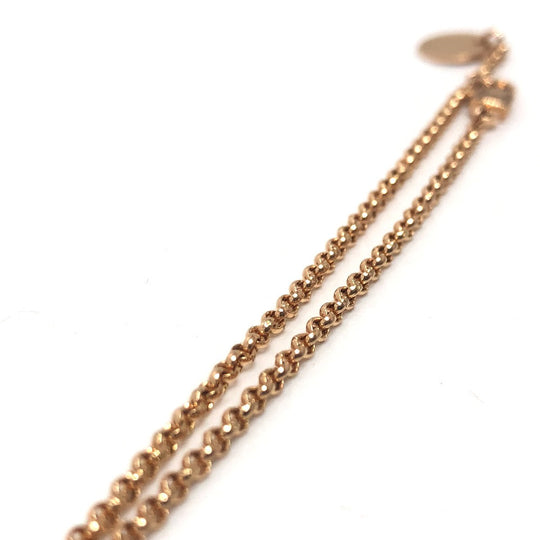 HERMES bracelet 18K Pink Gold gold K18PG Kelly Clochette Women Used Authentic