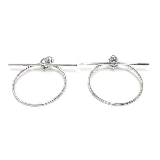 HERMES Pierce 21S312229 SV925 Silver SV925 Loop Women Used Authentic