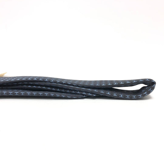 HERMES tie silk gray H logo