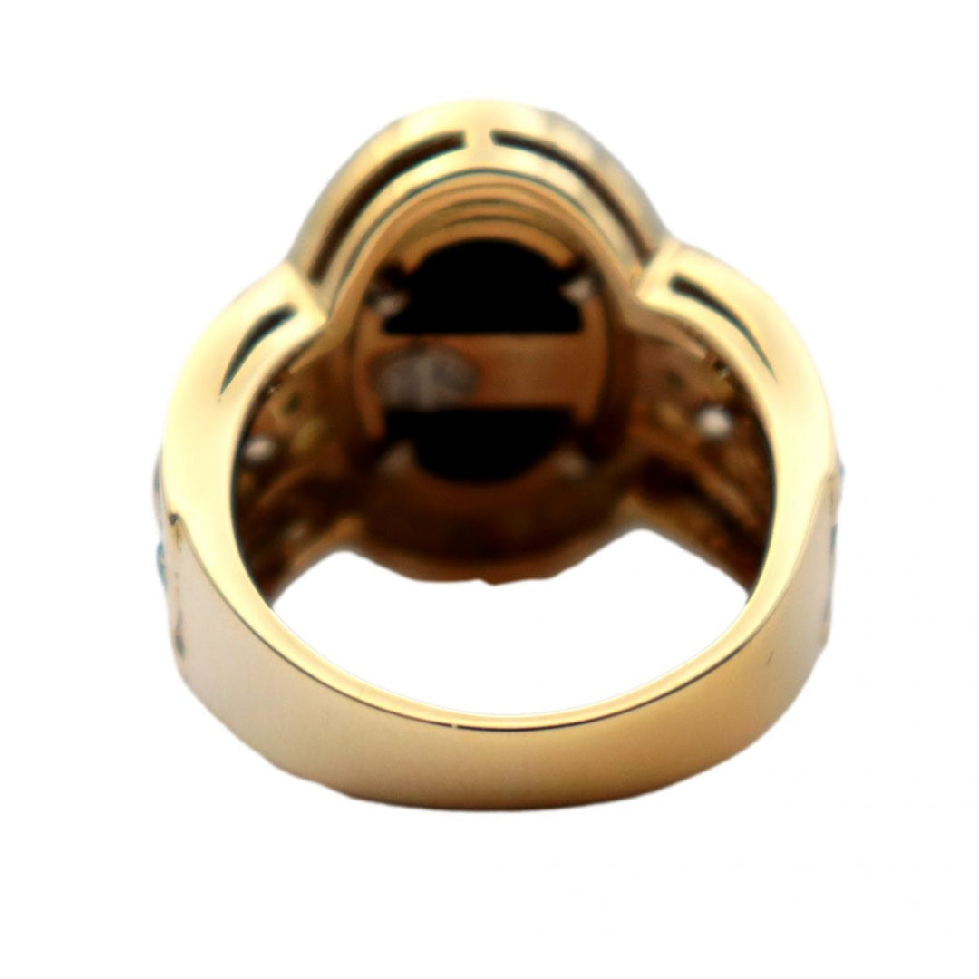 MITSUO KAJI Ring Pt900�“ , K18YG�“ Multi Women Used Authentic