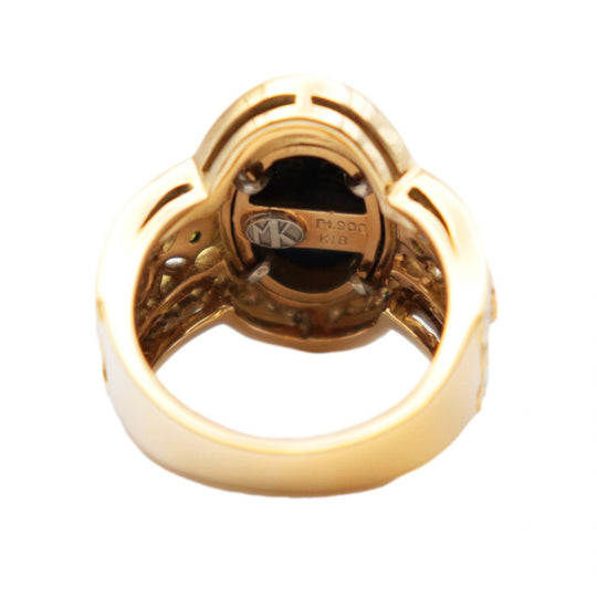 MITSUO KAJI Ring Pt900�“ , K18YG�“ Multi Women Used Authentic