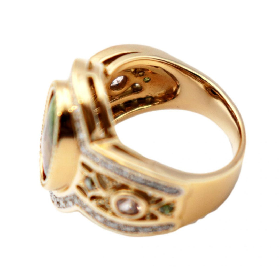 MITSUO KAJI Ring Pt900�“ , K18YG�“ Multi Women Used Authentic