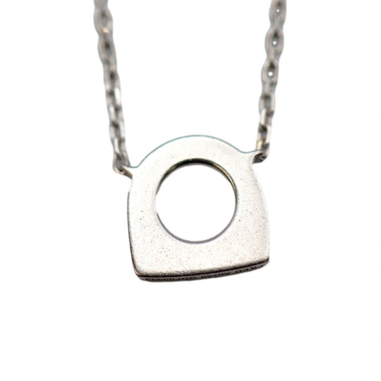 FRED Necklace AU750(K18WG), Black Diamond black Women Used Authentic