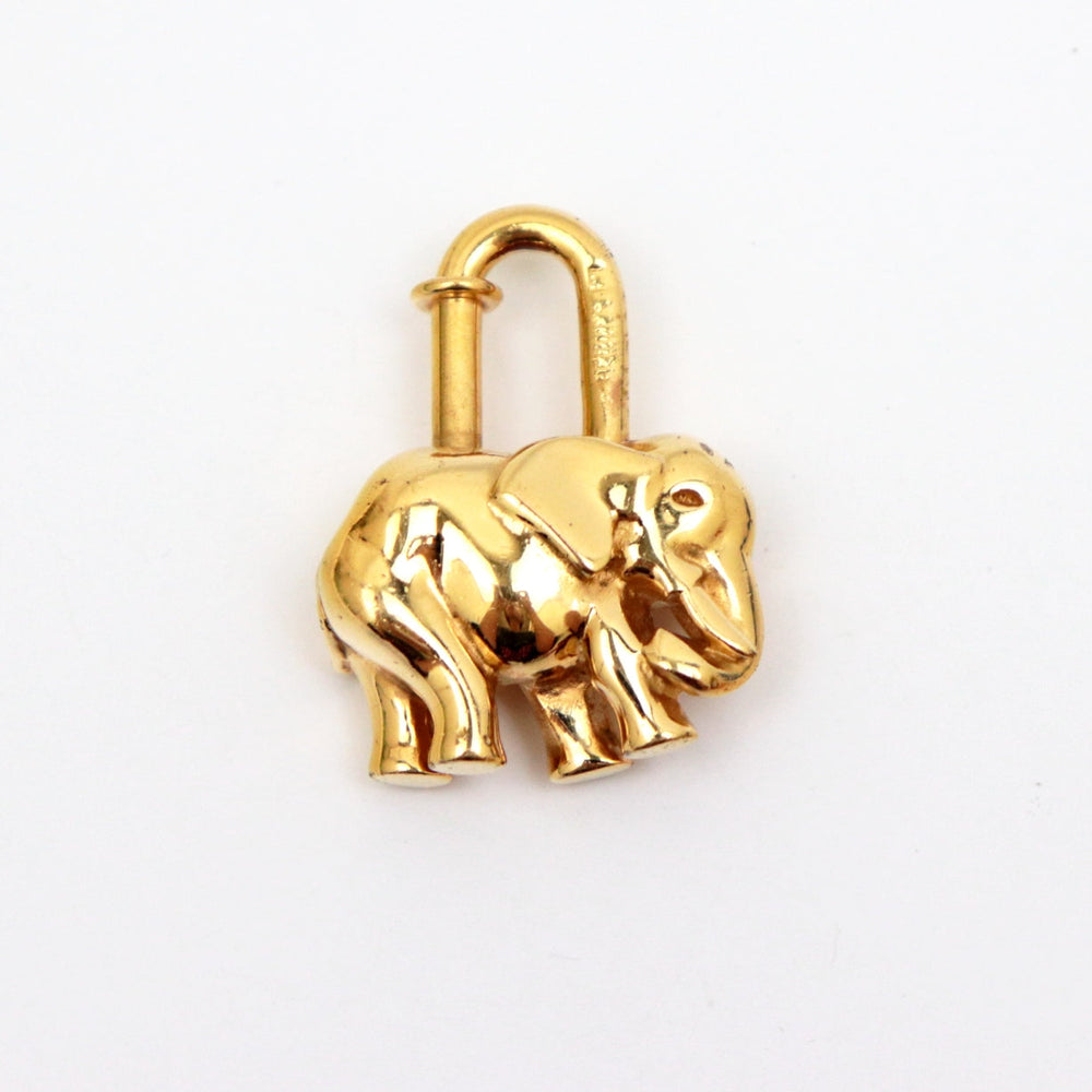 HERMES charm Gold Plated gold Women Used Authentic