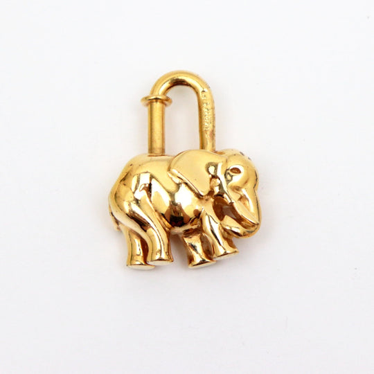 HERMES charm Gold Plated gold Women Used Authentic