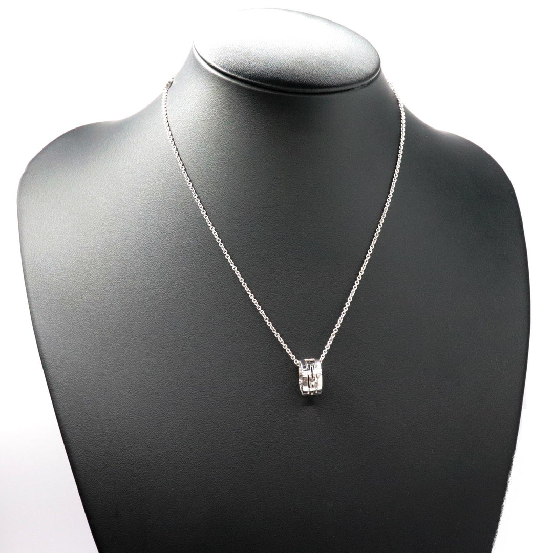 BVLGARI Necklace 750(K18WG) Silver Women Used Authentic