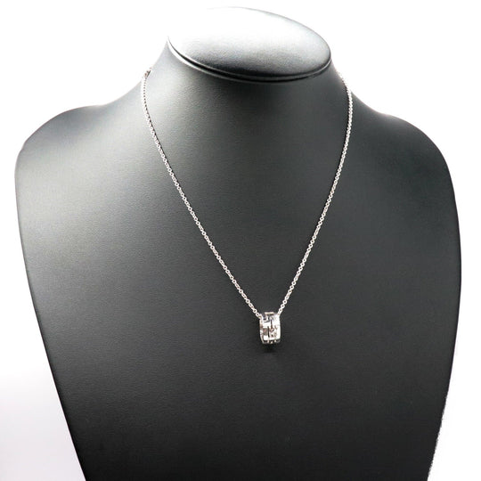 BVLGARI Necklace 750(K18WG) Silver Women Used Authentic