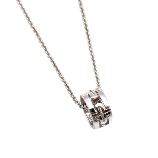 BVLGARI Necklace 750(K18WG) Silver Women Used Authentic