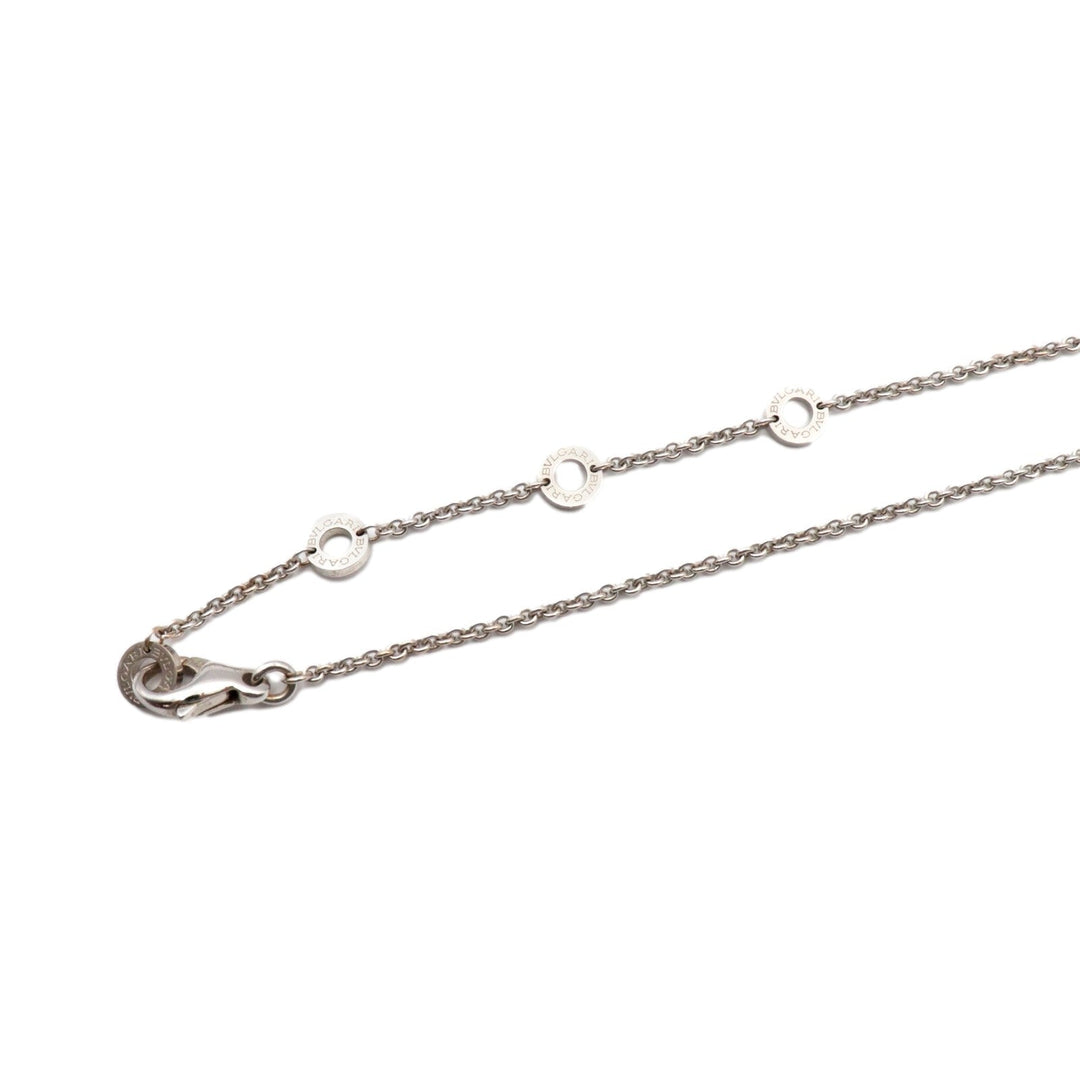 BVLGARI Necklace 750(K18WG) Silver Women Used Authentic