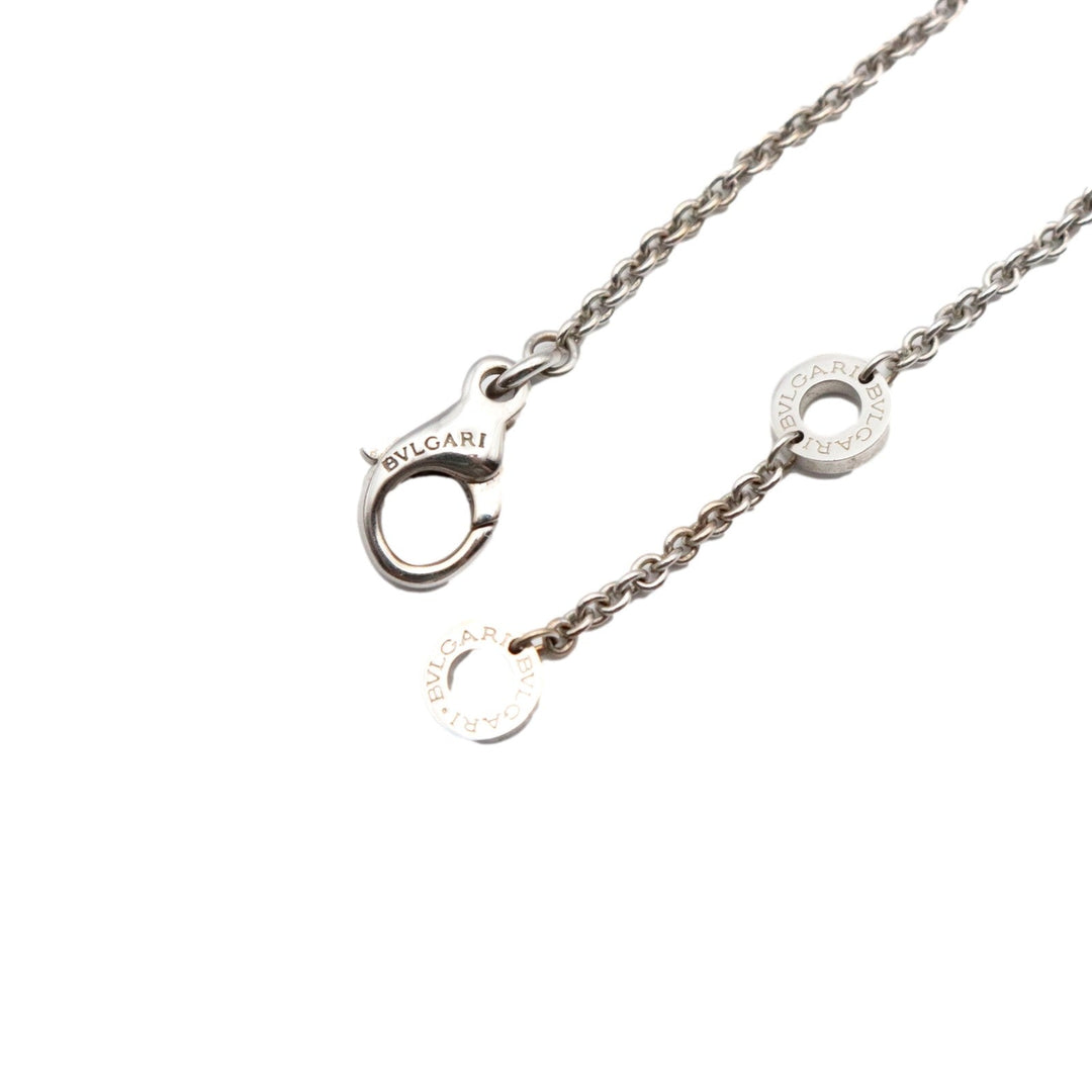 BVLGARI Necklace 750(K18WG) Silver Women Used Authentic