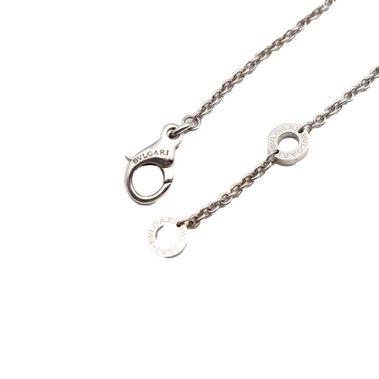 BVLGARI Necklace 750(K18WG) Silver Women Used Authentic