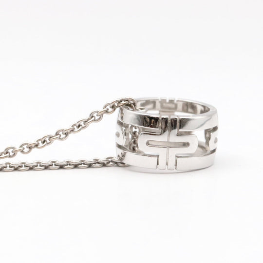 BVLGARI Necklace 750(K18WG) Silver Women Used Authentic