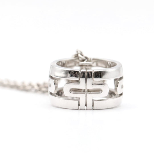BVLGARI Necklace 750(K18WG) Silver Women Used Authentic
