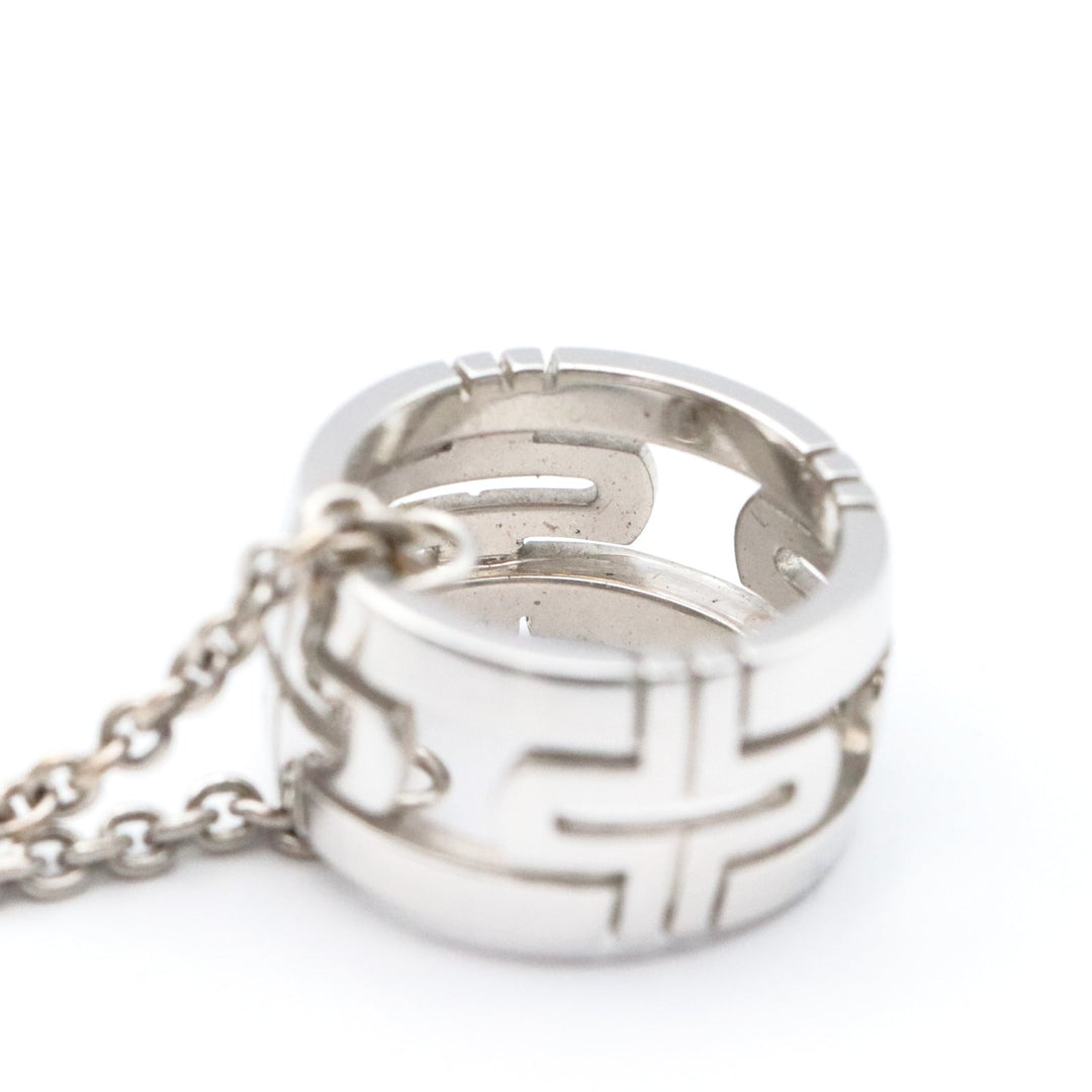 BVLGARI Necklace 750(K18WG) Silver Women Used Authentic