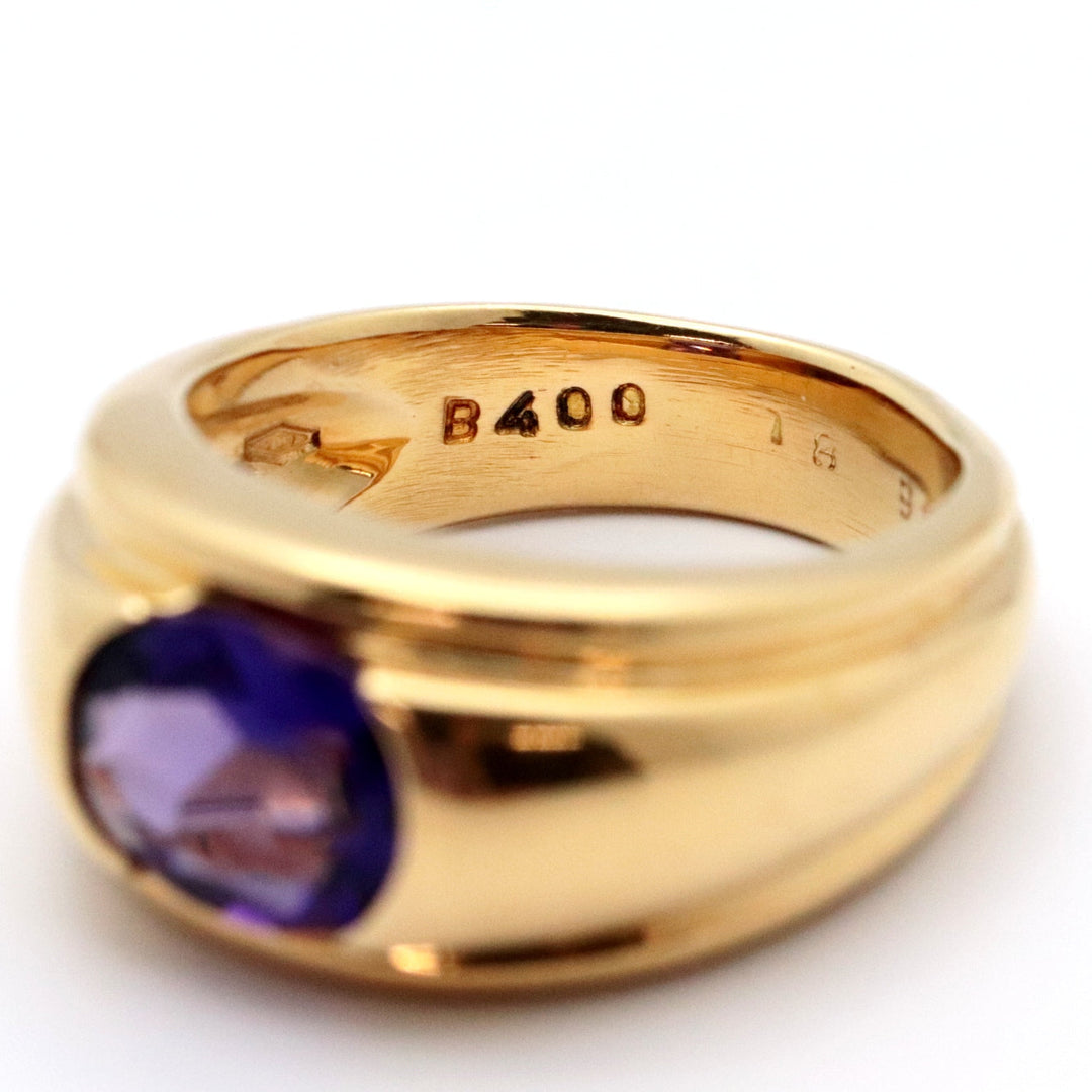 Boucheron Ring 750(K18YG), Amethyst purple Women Used Authentic