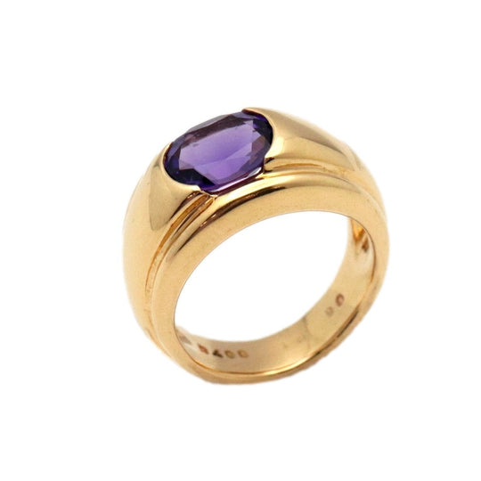 Boucheron Ring 750(K18YG), Amethyst purple Women Used Authentic