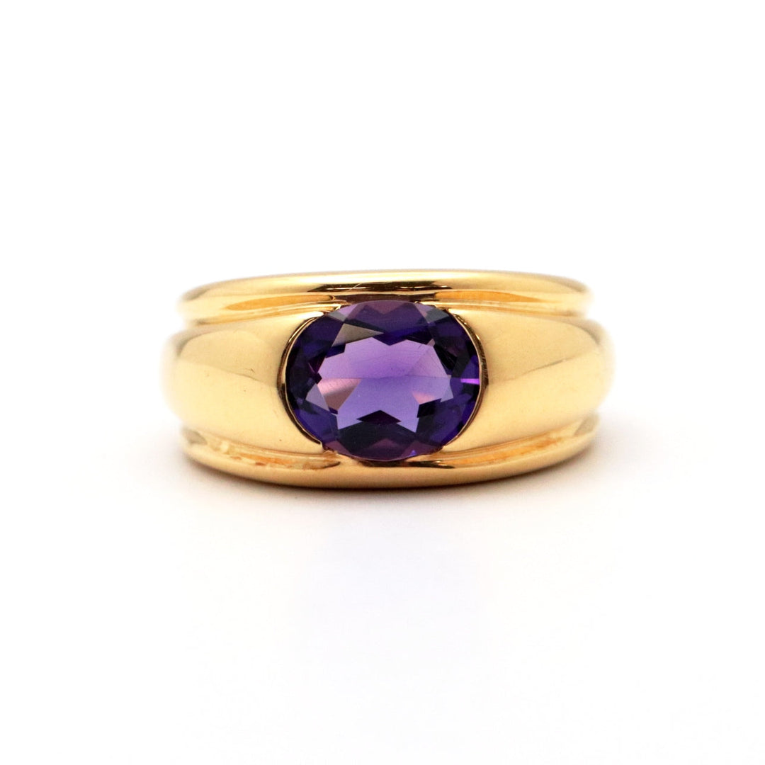 Boucheron Ring 750(K18YG), Amethyst purple Women Used Authentic