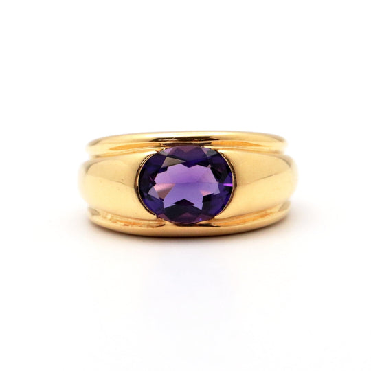 Boucheron Ring 750(K18YG), Amethyst purple Women Used Authentic