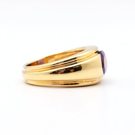 Boucheron Ring 750(K18YG), Amethyst purple Women Used Authentic