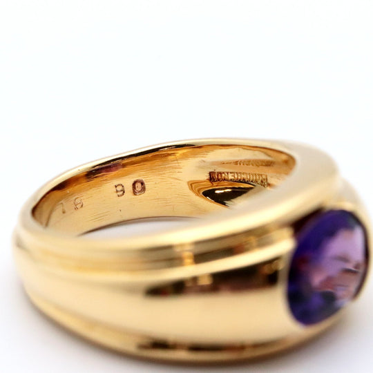 Boucheron Ring 750(K18YG), Amethyst purple Women Used Authentic