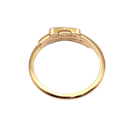 Chaumet Ring Au750 K18PG, Diamond gold Women 49 Used Authentic