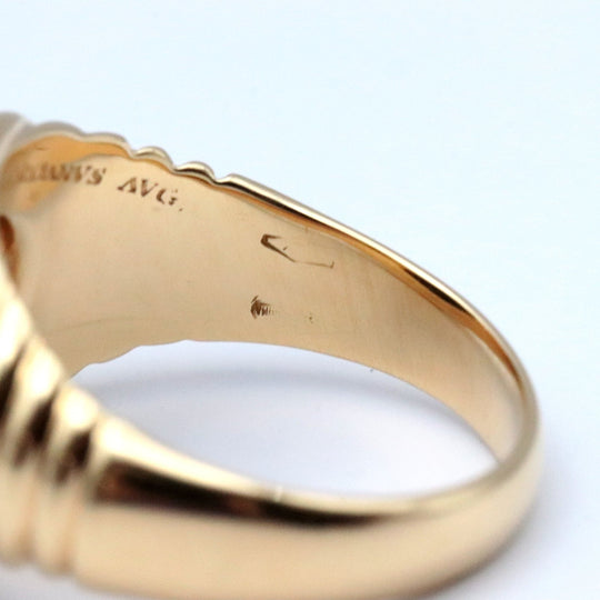 BVLGARI Ring 750 K18YG% gold coin ring Monate Women Used Authentic