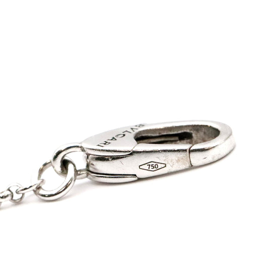 BVLGARI Necklace 750 K18WG, diamond Silver Women Used Authentic