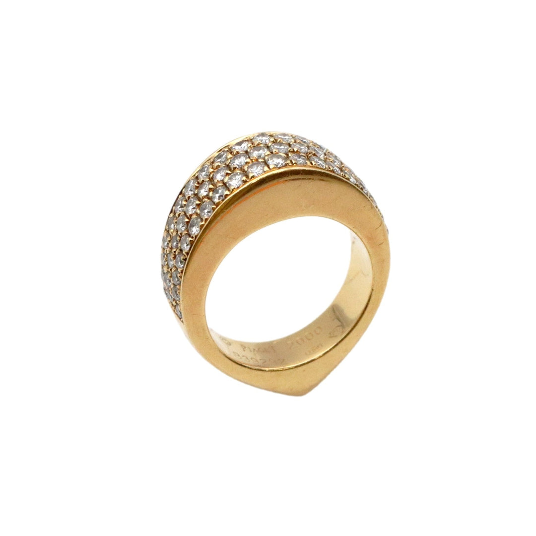 PIAGET Ring Diamond %, 750K18YG% Clear gold Women 51 Used Authentic