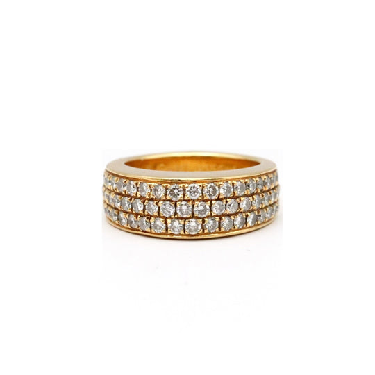 PIAGET Ring Diamond %, 750K18YG% Clear gold Women 51 Used Authentic